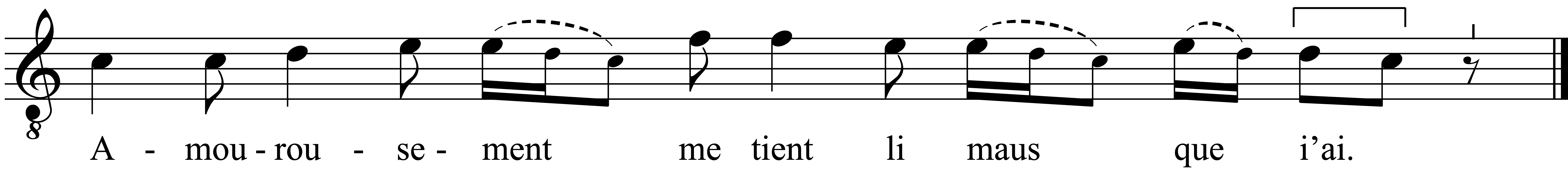 Refrain musical notation